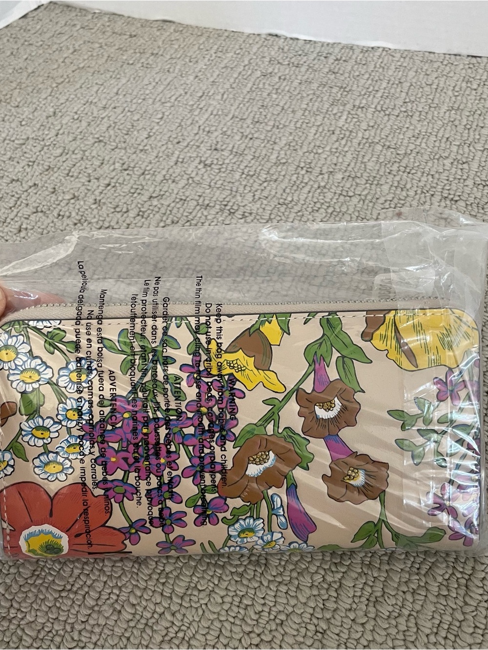New Coach accordion floral long wallet - Picture 6 of 7